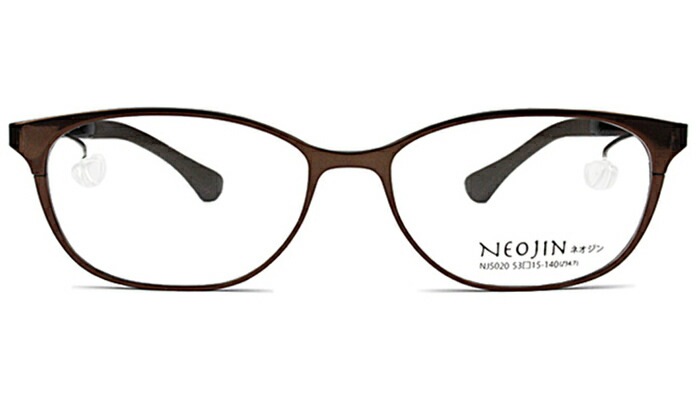 ネオジン NEOJIN nj5020 c.30 ブラウン 鼻パッドなし メガネ ノーズパッドなし サイドパッド 眼鏡