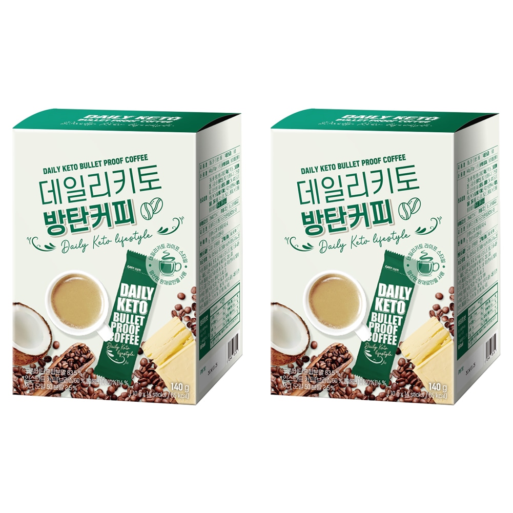 Daily Keto Bullet Proof Coffee 140g(10g X 14個入) X 2個