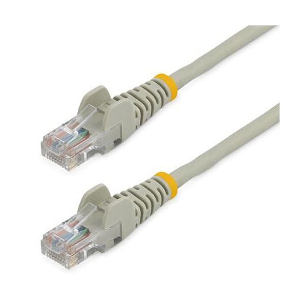 （まとめ） StarTech.com カテゴリー5e LANケーブル 2m グレー 45PAT2MGR 1本 [x3セット]