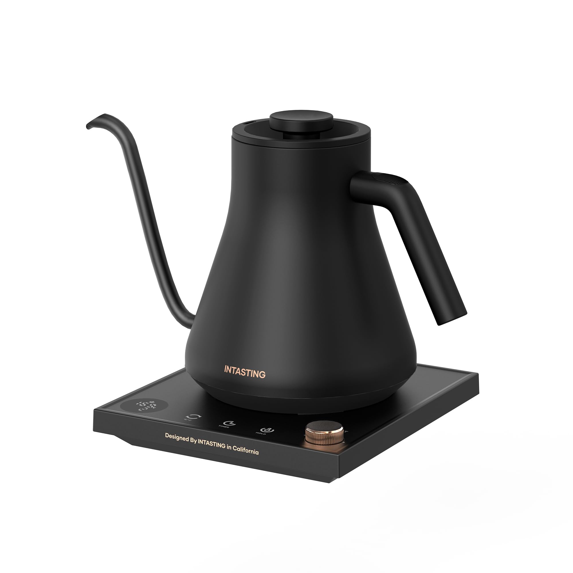 intasting 電気ケトル コーヒー 1C単位の温度調節 コーヒー ケトル 細口ドリップ 1200W高速沸騰 2時間保温 LED表示パネル 電気ポット ドリップ ポット 空焚き防止 コンパクト0
