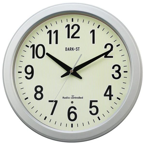 （まとめ買い）電波掛時計 全面蓄光 ダクストII GDKN-003 [x3]