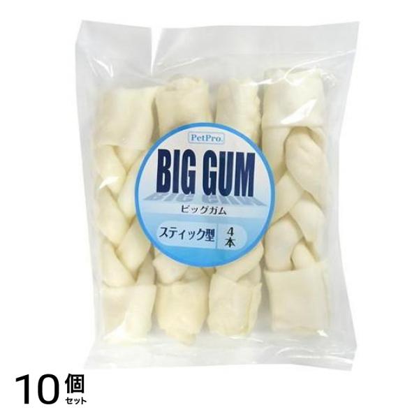 ペットプロ 大型犬用 BIG(ビッグ)ガム スティック型 4本入 10個セット
