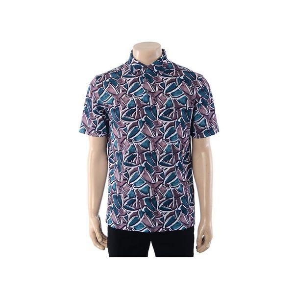 YJFMTS451 半袖幾何学プリントポリスパンTシャツ_P420889517