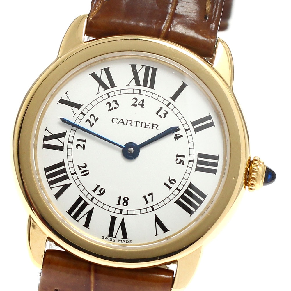 カルティエ CARTIER W6700355 ロンドソロ SM K18YG クォーツ レディース _920022【中古】