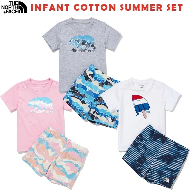 韓国正規品保証 関税負担なし NT7UN22S INFANT COTTON SUMMER SETデイリー 基本 着装 男子 女子 人気 韓国 ファッション 男女共用 アウトドア