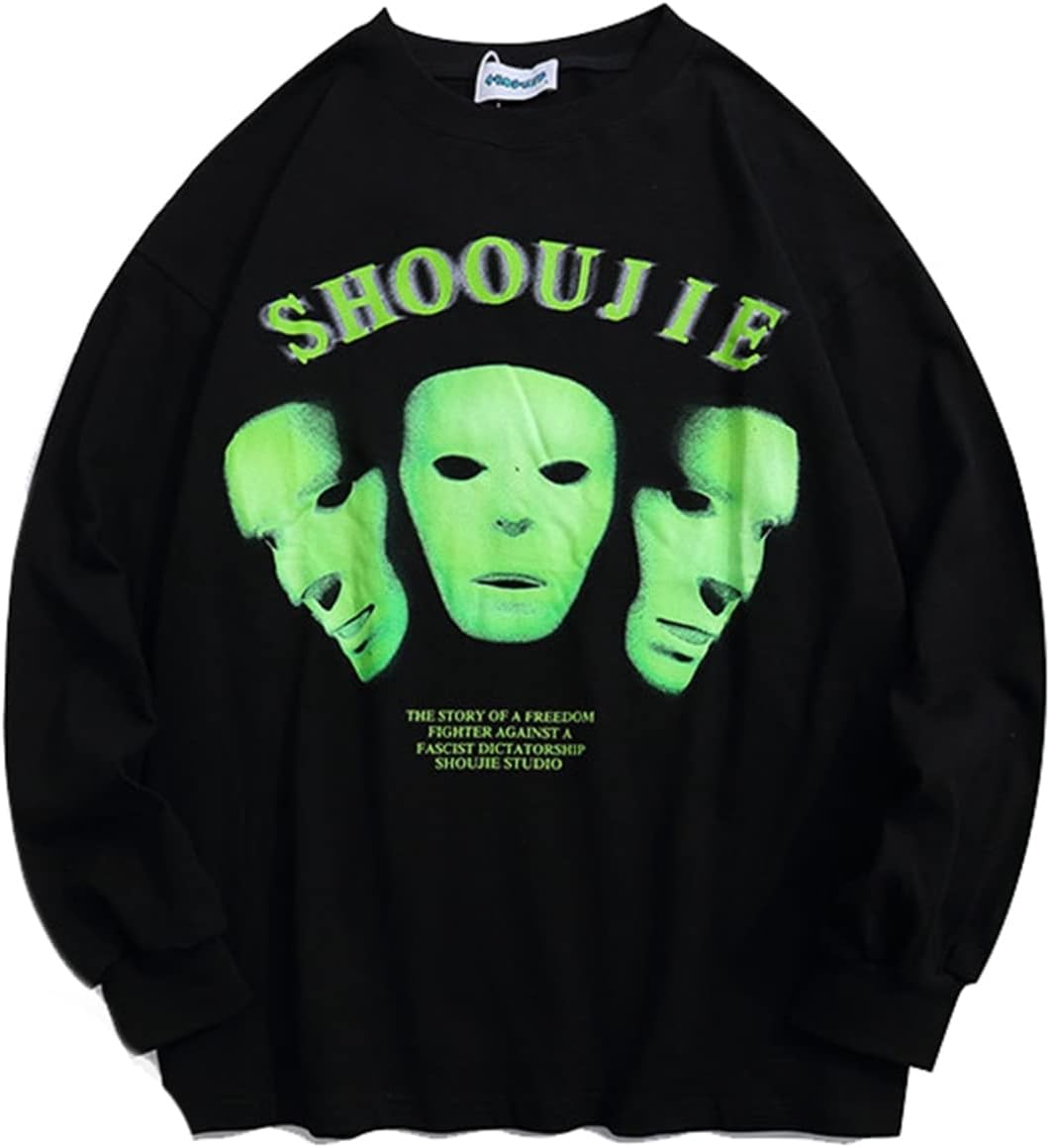 パーカー トレーナー メンズ プリント ストリート系 個性的 韓国風 長袖 カジュアル シンプル ハンサム 丈長め オーバーサイズ 丸襟 体型パカー プルオーバー 肌触りがいい ソフト オシャレ 通気