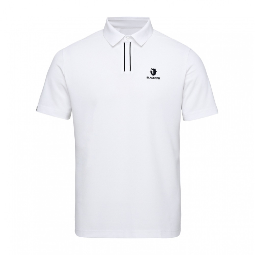 BLACKYAK メンズショートカットポイントカラーショートスリーブ T シャツ #1_WH