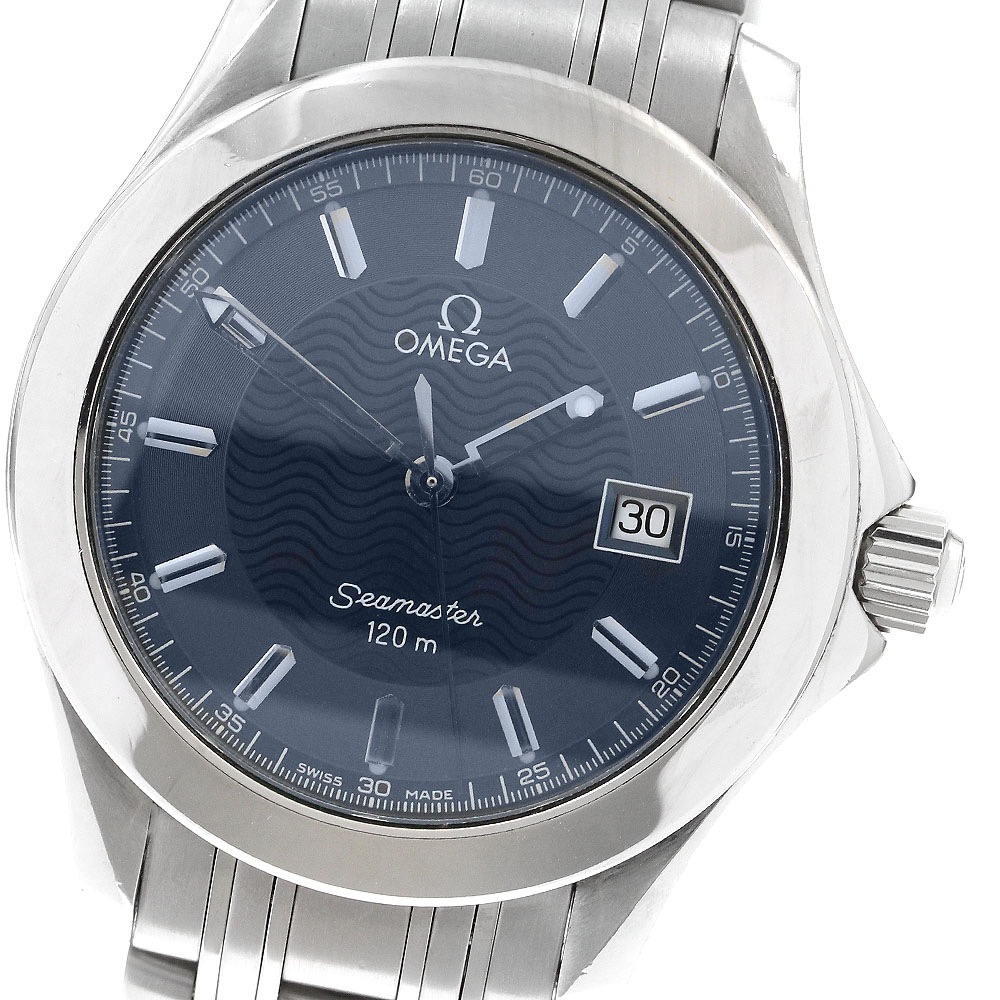 オメガ OMEGA 2511.81 シーマスター120 デイト クォーツ メンズ _906588【中古】