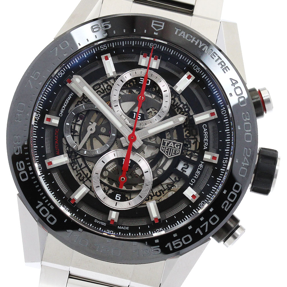 タグホイヤー TAG HEUER CAR2A1Z カレラ キャリバーホイヤー01 クロノグラフ 自動巻き メンズ 美品 箱・保証書付き_893882【中古】