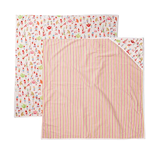 おくるみ スワドル ブランケット ひざ掛け オイリリー Oilily ob1503 日本製 コットン 小人柄 ボーダー