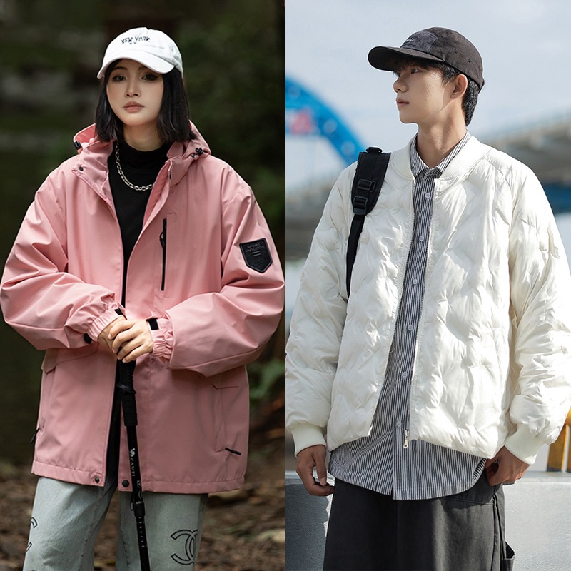 2025 アウトドア 3-in-1 ツーピース 防風防水ジャケット 男女兼用 旅行登山キャンプアウトドアウェアに最適