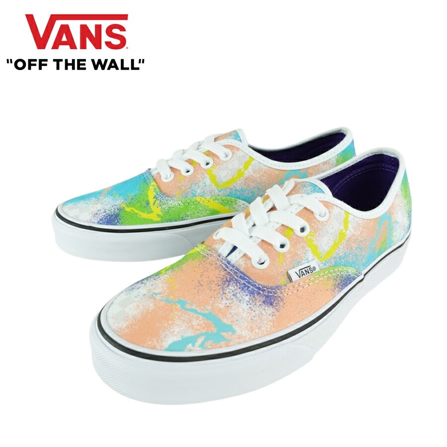 バンズ VANS ヴァンズAUTHENTIC オーセンティック【箱無し】 (RETRO MART)MULTI/TRWHT(レトロ/マルチトゥルーホワイト)メンズ レディ