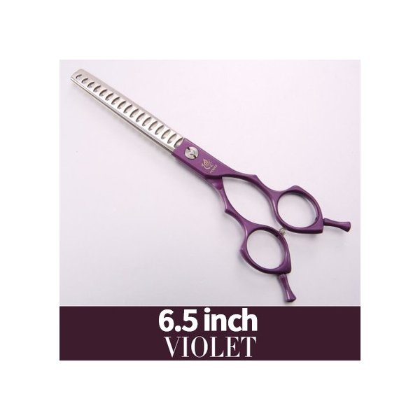 フェニスバイオレットプロフェッショナルペットグルーミングはさみ7.0 / 7.5 / 8.0インチ犬の毛髪切断鋏 8.0 inch Fenice JP440c 6インチ ペット犬テディヨークシャーシュナウザー