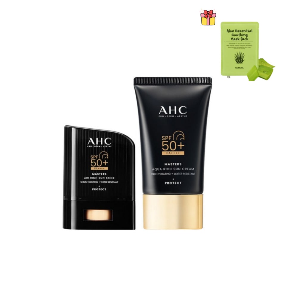 マスターズエアリッチサンスティック 14g + アクアリッチサンクリーム 50g