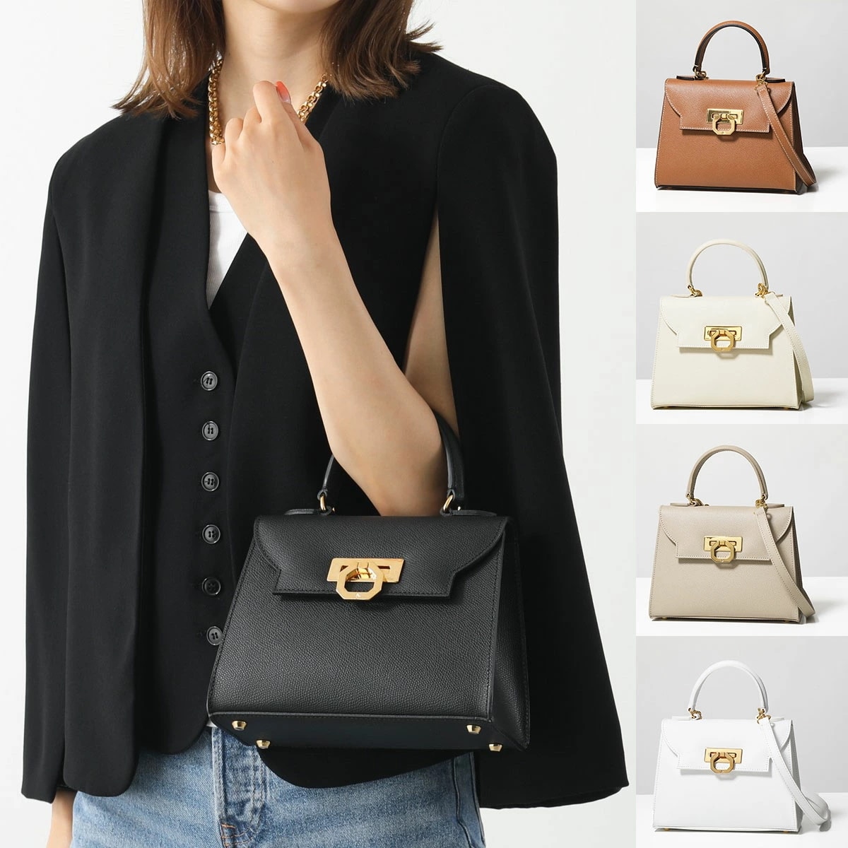 CARBOTTI カルボッティ ハンドバッグ ERIKA 445 レディース ショルダーバッグ レザー 鞄 カラー5色