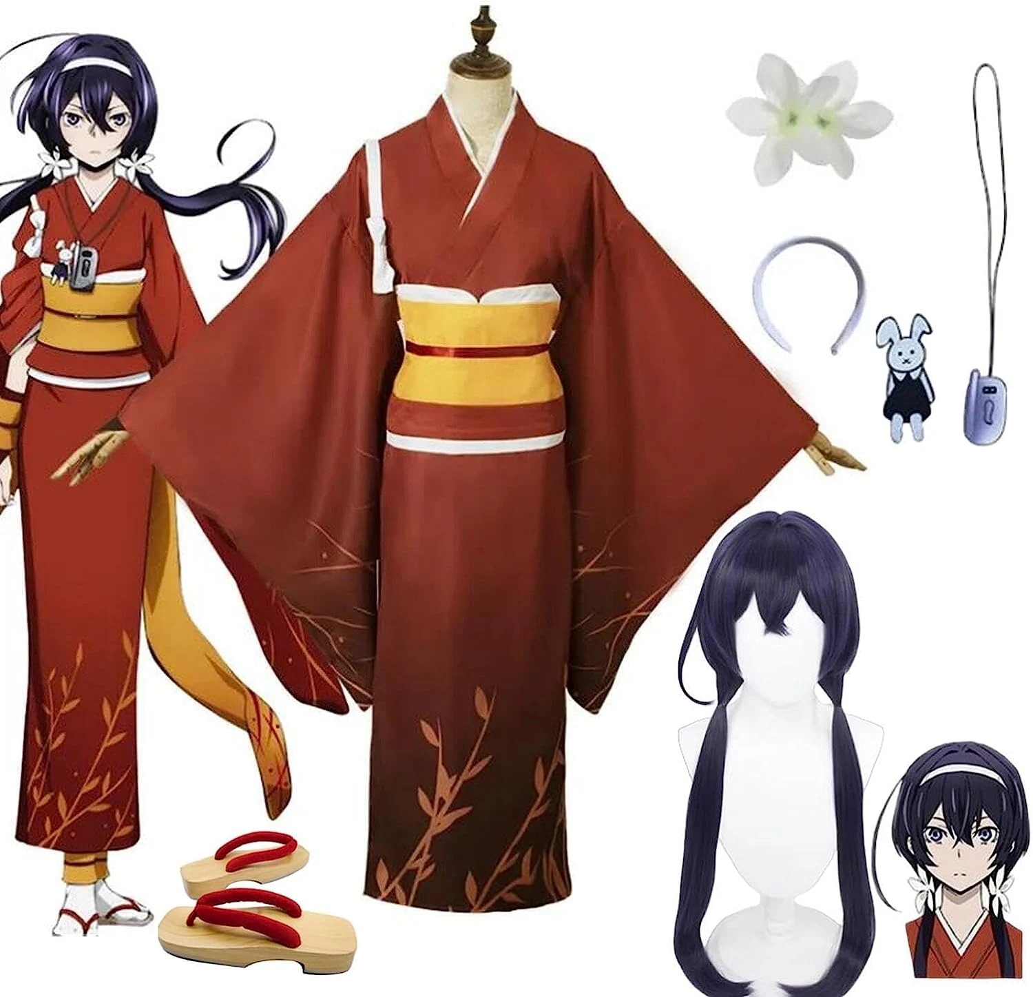 コスプレ衣装 泉鏡花 文豪ストレイドッグス グッズ コスプレ 衣装 ウィッグ靴付き イベント パーティー 変装 演出服 クリスマス パーティー