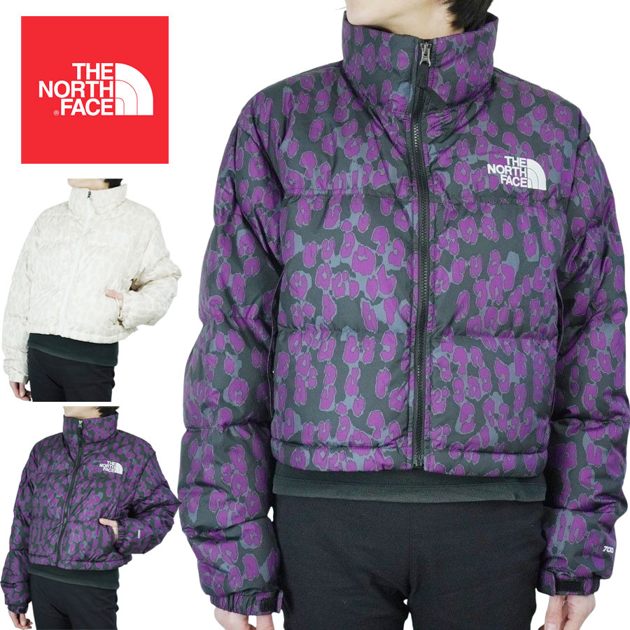 ノースフェイスTHE NORTH FACEレディース ジャケットW PRINT NUPTSE SHORTウィメンズ プリント ヌプシ ショートジャケット