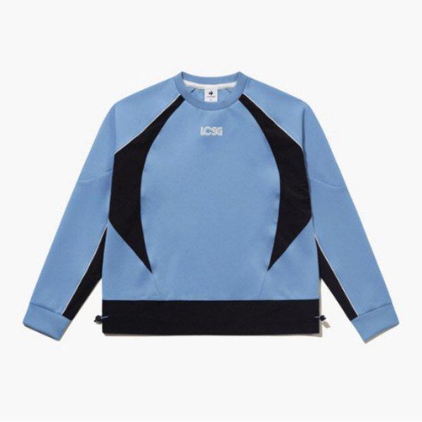 ゴルフTシャツ KQF GQ322LRL93-LBLU 女性配色ポイントス