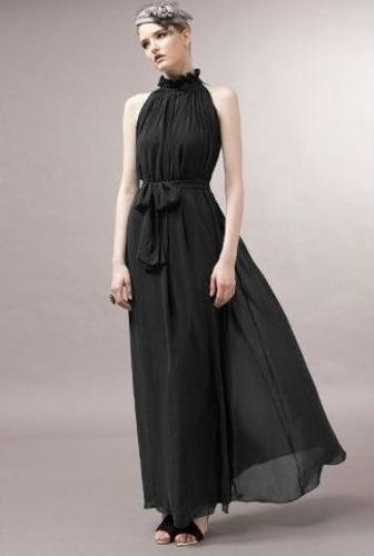 1522.ホルターネックロングドレス（ブラック）2019 春夏 sale パーティー 結婚式 披露宴 結婚パーティー ウエディング 女子会 同窓会 演奏会