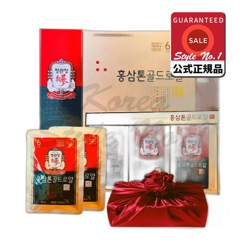6年根紅参紅参トンゴールドロイヤル30包1200ml +ショッピングバッグギフトセット（おいしいを含む）1.2L