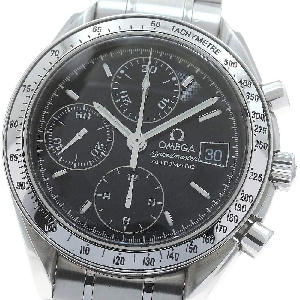 オメガ OMEGA 3513.50 スピードマスター デイト クロノグラフ 自動巻き メンズ 良品 保証書付き_885475【中古】