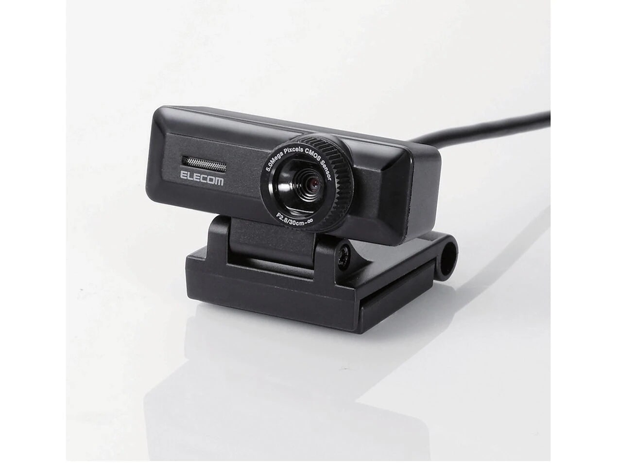 UCAM-C750FBBK PCカメラ/500万画素/マイク内蔵/高精細ガラスレンズ