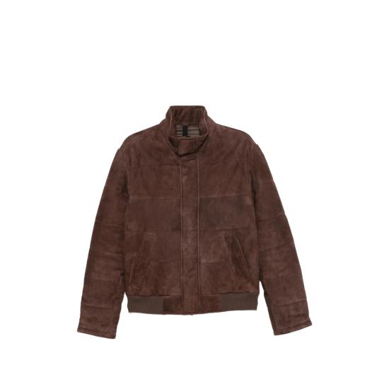 TAGLIATORE Men Leather Jackets CHI26 01 MASSEY BROWN