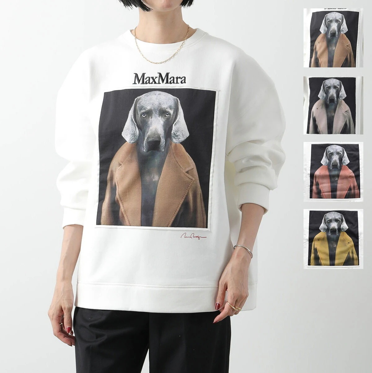 MAX MARA マックスマーラ トレーナー BACCO バッコ レディース 長袖 スウェット ロゴ刺繍 クルーネック カラー4色 38,197円