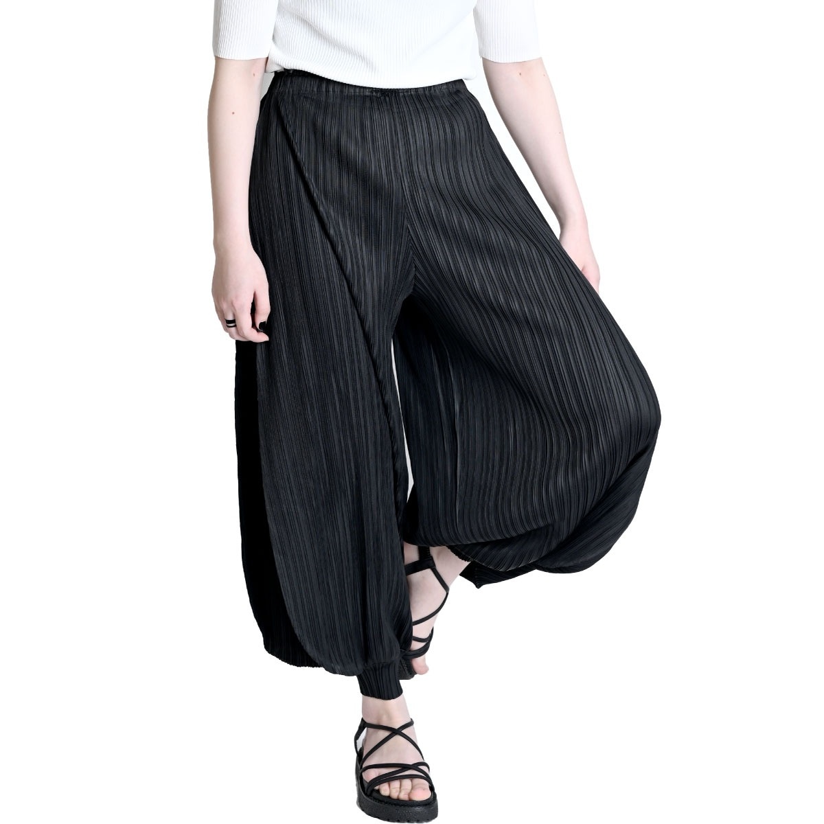 ジョガーパンツ レディース 春 夏 プリーツパンツ プリーツ サルエルパンツ サルエル パンツ アジアン エスニックファッション 個性的 ボトムス ウエストゴム 大きいサイズ バルーンパンツ アラジ