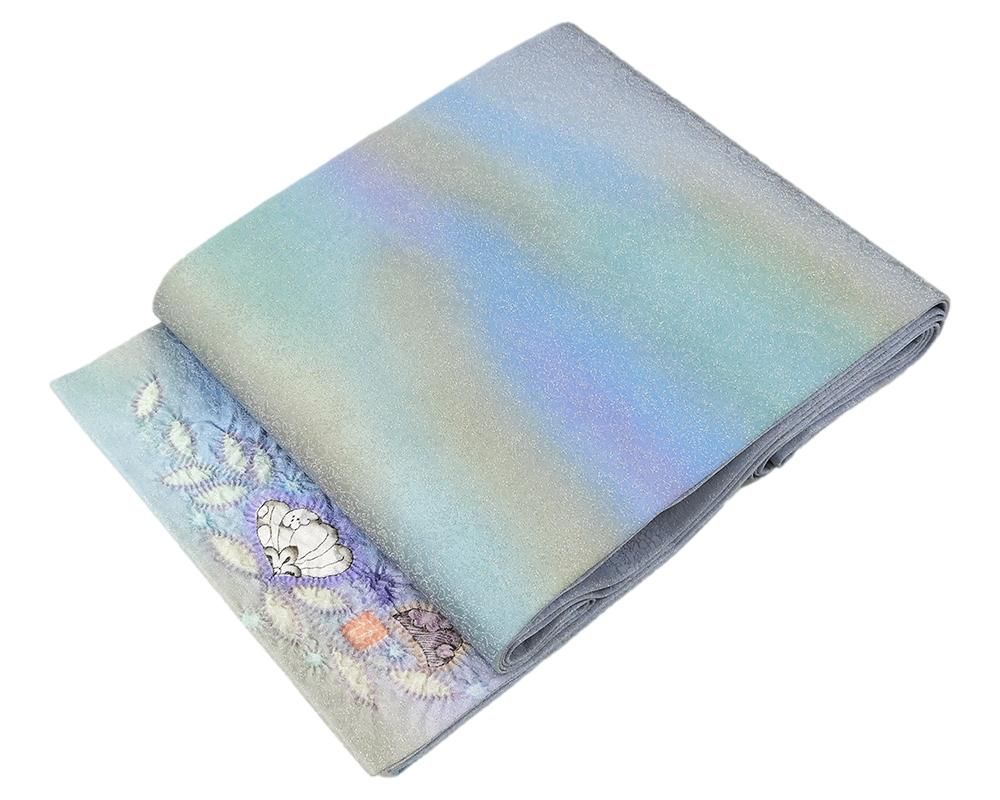 袋帯 正絹 久保田一竹 一竹辻が花 一竹工房 絞り辻が花絞り 袋帯 美品 リサイクル 中古 結婚式 入学式 卒業式 パーティー g0733