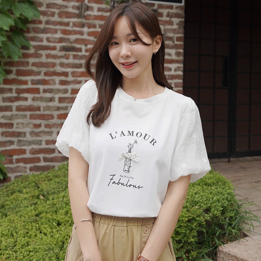 クリック＆ファニー トゥーミットパフ プリンティングTシャツ 5,256円