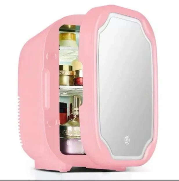 【1つ買うと10つ無料】ミニ専用冷蔵庫 化粧ミラ付き 6L 8L 小型　化粧品をしっかり保管 スキンケア20