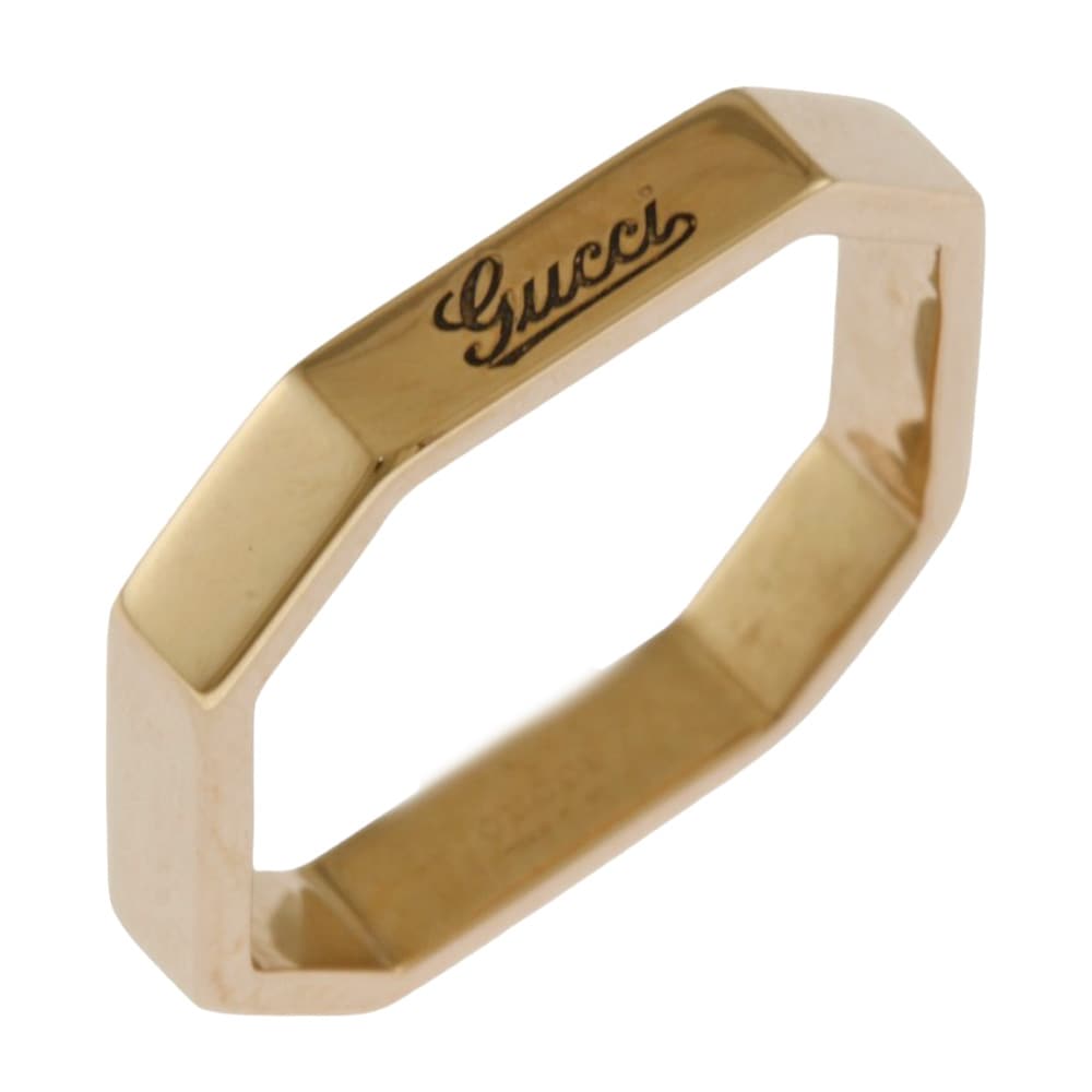 グッチ オクタゴナル リング 指輪 6号 18金 K18ピンクゴールド GUCCI 中古 美品