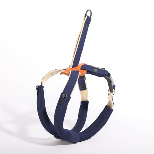 CROWN KONI犬用ハーネス 引っ張り防止 首に窒息なし 簡単着脱 咳き込み軽減 クイックプルサイズ調整 小型中大型犬用 歩行補助用 しつけ