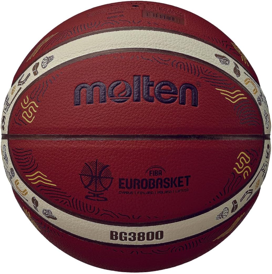 モルテン(molten) バスケットボール バスケ Eurobasket 2025モデル 合皮 人工皮革 7号球 B7G3800-E5Z