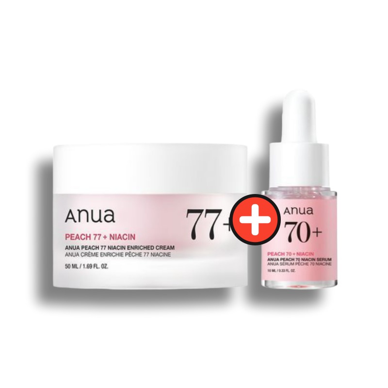 桃 77 ナイアシン インリッチド クリーム 50ml 企画 （+桃 セラム 10ml）