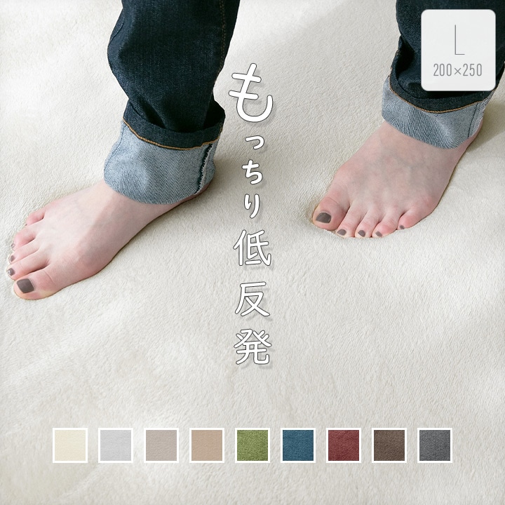 ラグ 200×250cm 低反発 フランネルラグマット 長方形 極厚ウレタン20mm 滑り止め付き 抗菌防臭 防ダニ 遮音 a712