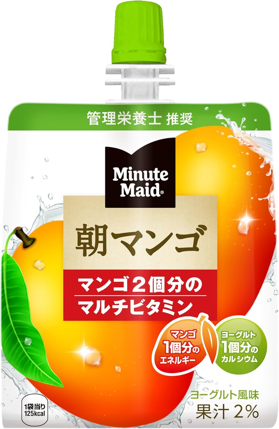 コカ・コーラ ミニッツ メイド 朝マンゴ ゼリー 180gパウチ×24個