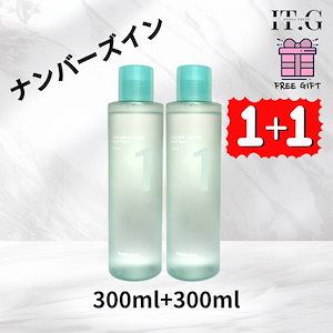 [1+1][皮脂鎮静] 1番 薬草たっぷり93％鎮静トナー, 300ml+300ml