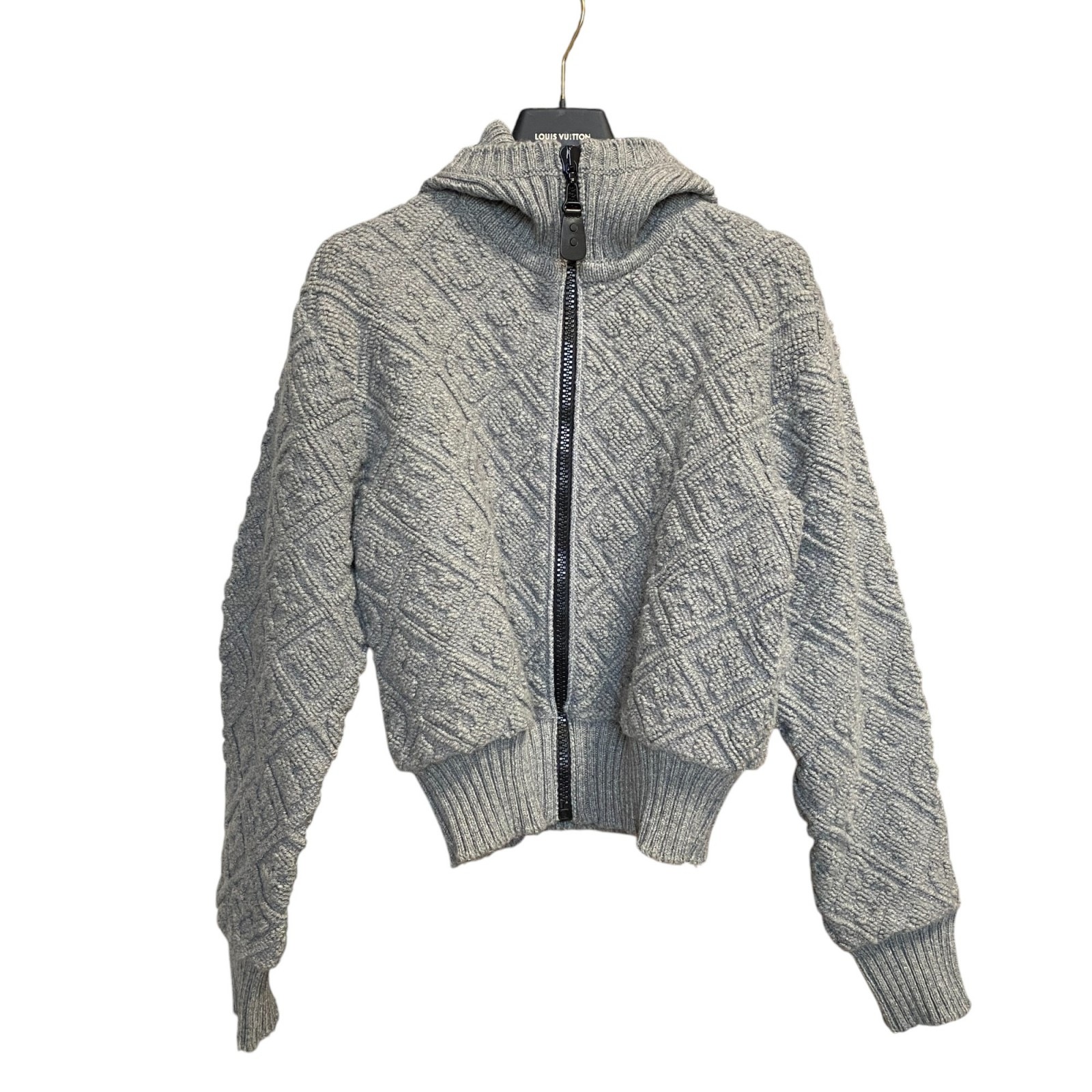 美品 ルイヴィトン LOUIS VUITTON モノグラム タウアリングフーディ ニット レディース