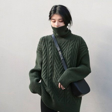 セーター タートルネック レディース ニット トップス ハイネック タートルニット オーバーサイズ 長袖 オーバーサイズ ケーブル編み ユニセックス カジュアル セーター タートルネック