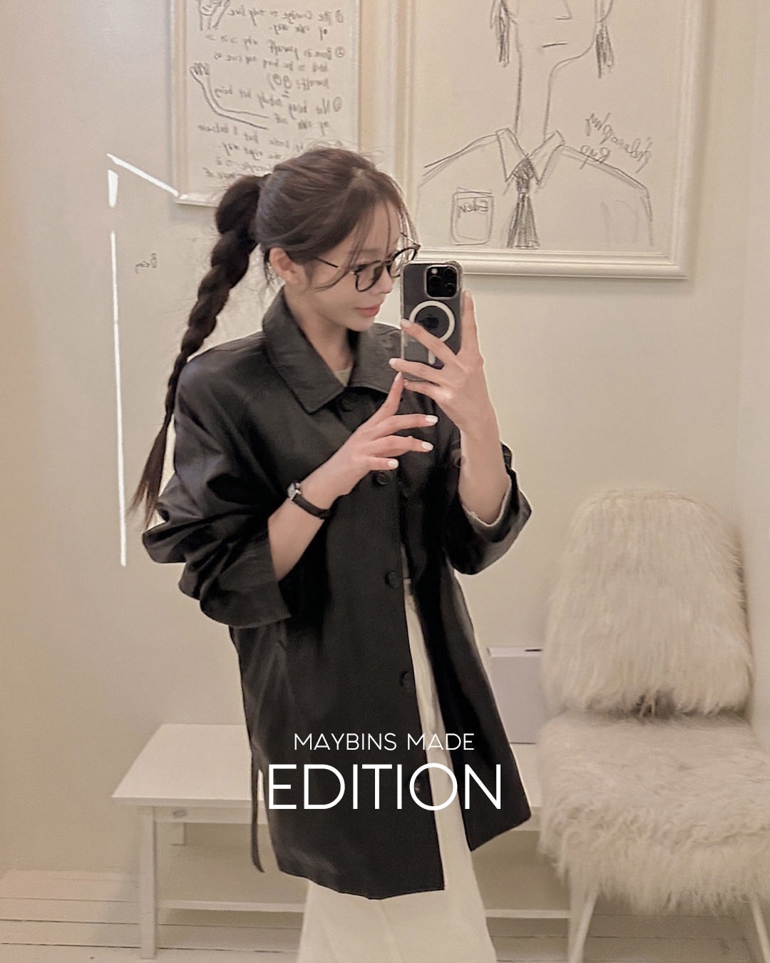 [MADE] エトリンレザージャケット韓国ファッション レディース