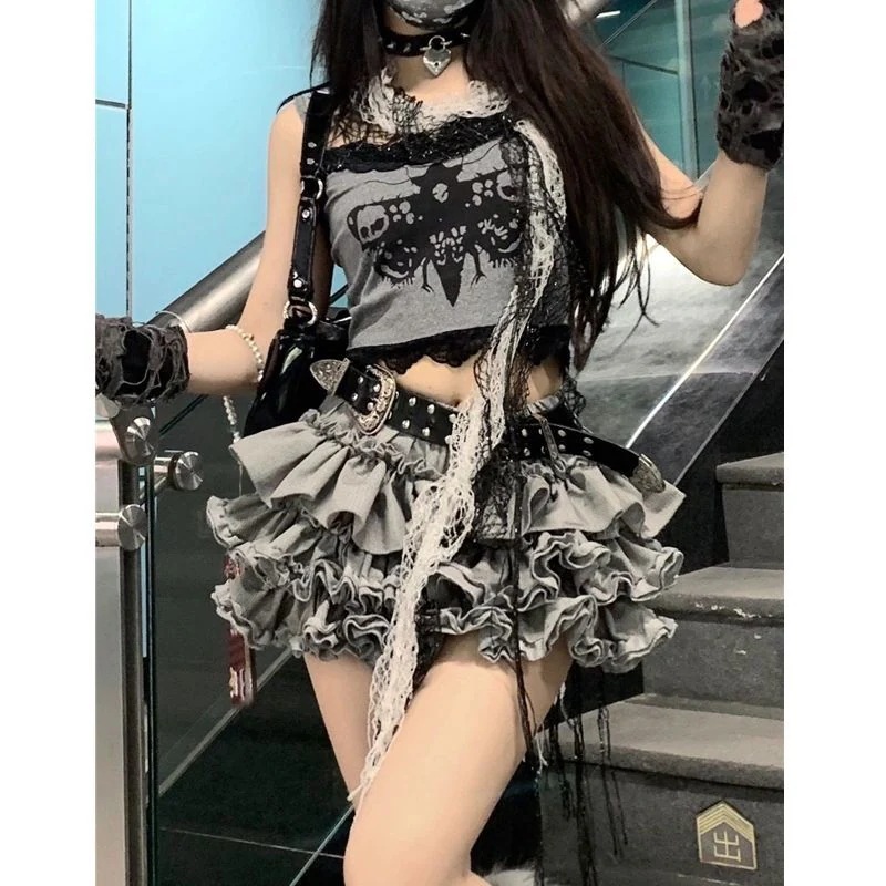 セットアップ 涼しく楽ちんセットアップかわいいメイド 誘惑スーツセクシーユニフォームミニスカートコスプレコスプレステージ衣装30%までに制限