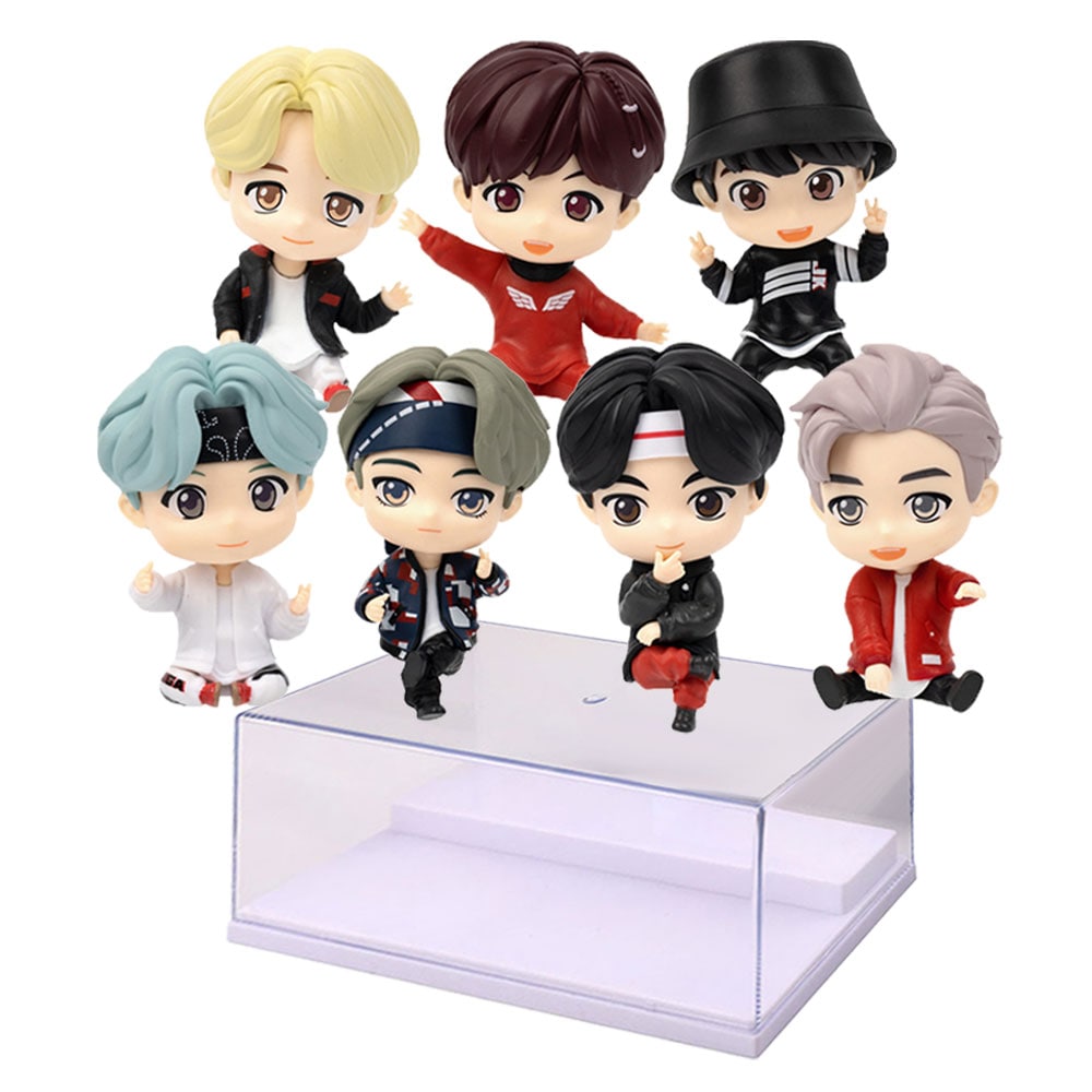 BTS ロイチェ タイニタン モニターフィギュア7種 BTS キャラクター+ケース