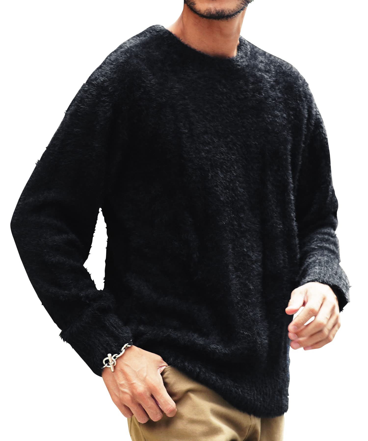 JIGGYS SHOP(ジギーズショップ) シャギーニット S ブラック