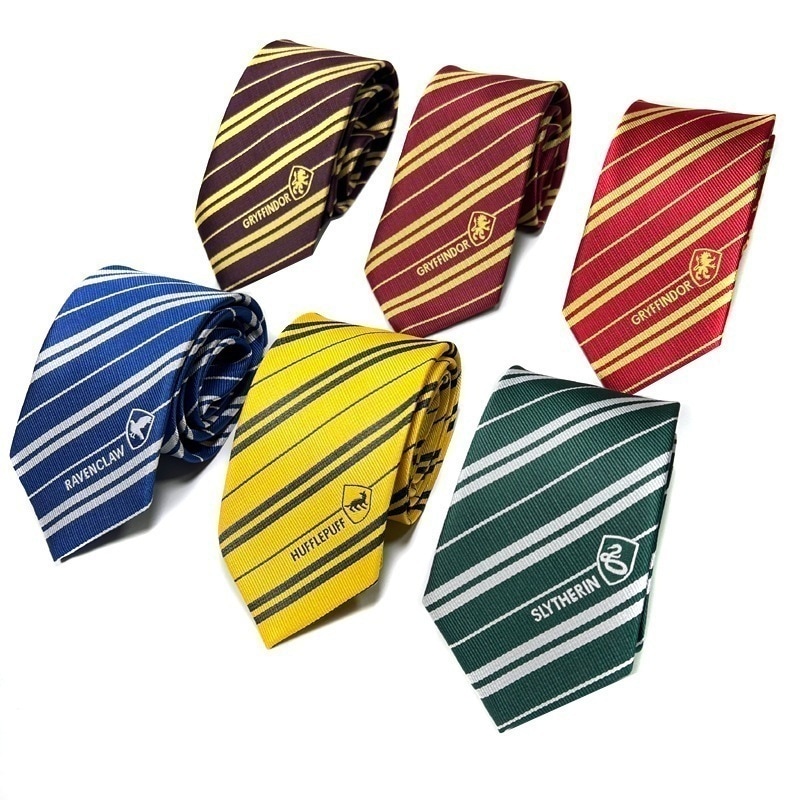 ハリーポッター ライオンハウス ネクタイ 8cm 魔法学校 学生 クリスマス コスプレ 衣装 ローブ 小物