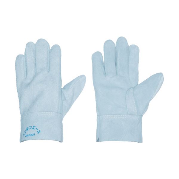 （まとめ）ペンギンエースジャパン 国産床革手袋 内縫い （F） TH-406 1双 [x5セット]