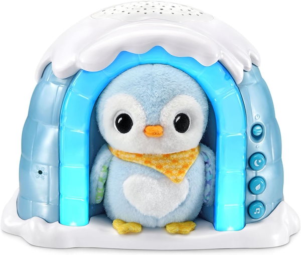 VTech ヴイテック 赤ちゃん 寝かしつけ おもちゃ プラネタリウム プロジェクター ナイトライト ぬいぐるみ ペンギン 泣き声センサー 音楽 オルゴール タイマー 出産祝い ギフト 新生児 幼児