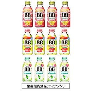 【Amazon.co.jp限定】チョコラBB(栄養機能食品) エーザイ スパークリングアソートセット 1箱(3種×4本) [(ナイアシン)]