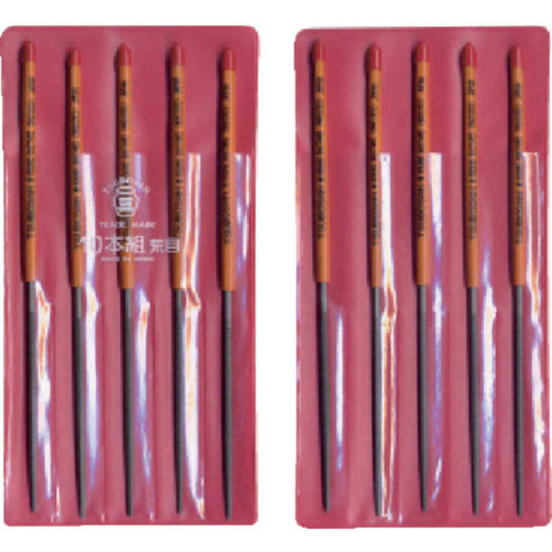 ツボサン　組ヤスリ 10本組 丸 荒目　MA01001